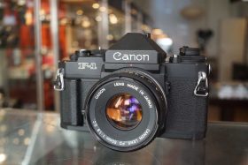Canon new F-1 kit + Canon FD 50mm f/1.8 SC