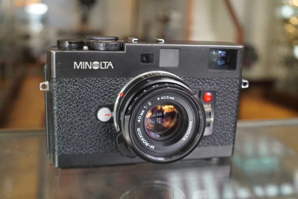 Minolta CLE rangefinder + M-Rokkor 40mm F/2 lens, serviced kit