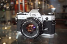 Canon AE-1 + FD 50mm f/1.8 SC kit