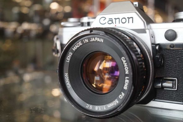 Canon AE-1 + FD 50mm f/1.8 SC kit