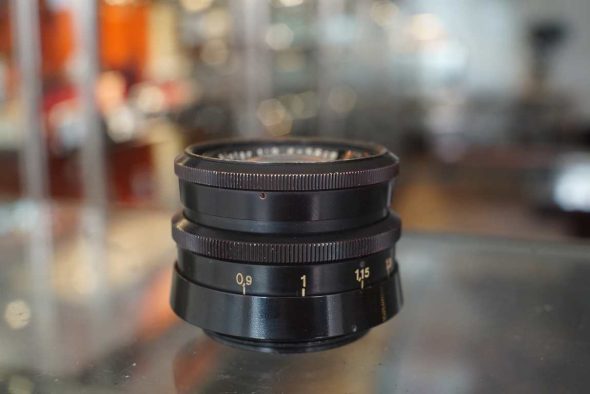Carl Zeiss Jena Biotar 1:2 / 5.8cm, slim black version, ugly/worn