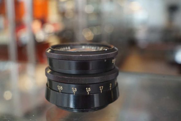 Carl Zeiss Jena Biotar 1:2 / 5.8cm, slim black version, ugly/worn