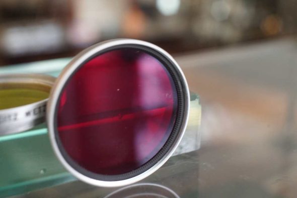Leica E39 contrast filter kit, yellow and red, chrome rim