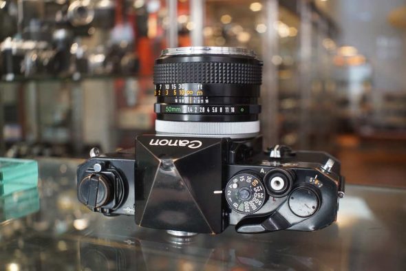Canon F-1n with FD 50 f/1.4 chrome nose