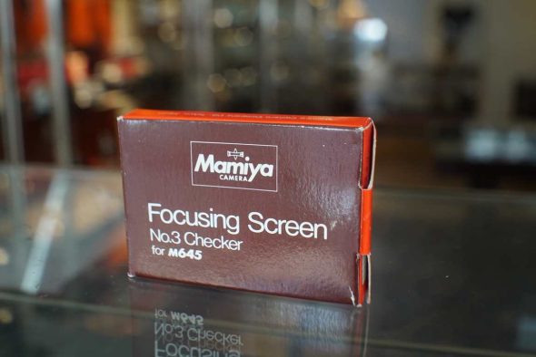 Mamiya M645 focusing screen No3 Checker, boxed (NOS)