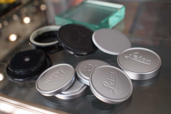 Lot of various original lens and bodycaps for M and LTM