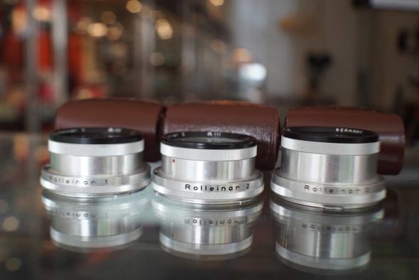 Set of Rolleinar 1-2-3 for Baj. III camera’s (2.8F / GX)