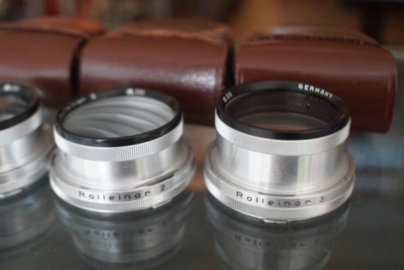 Set of Rolleinar 1-2-3 for Baj. III camera’s (2.8F / GX)
