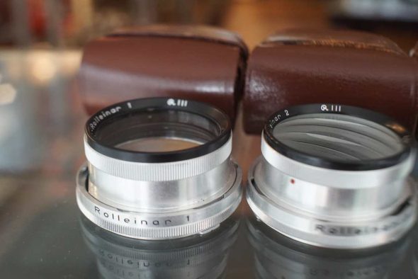 Set of Rolleinar 1-2-3 for Baj. III camera’s (2.8F / GX)
