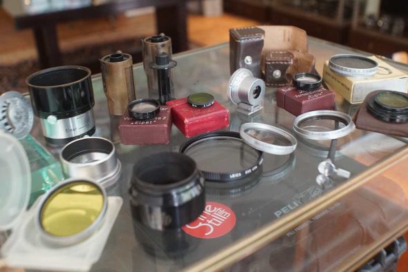 Big lot of original Leica Leitz accessories, mixed